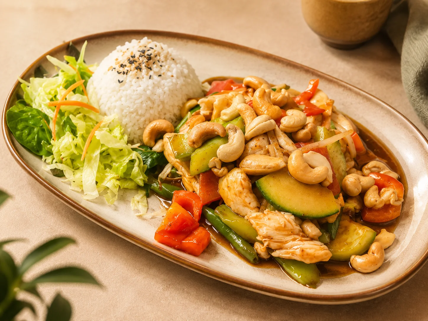 Wok med Cashewnötter