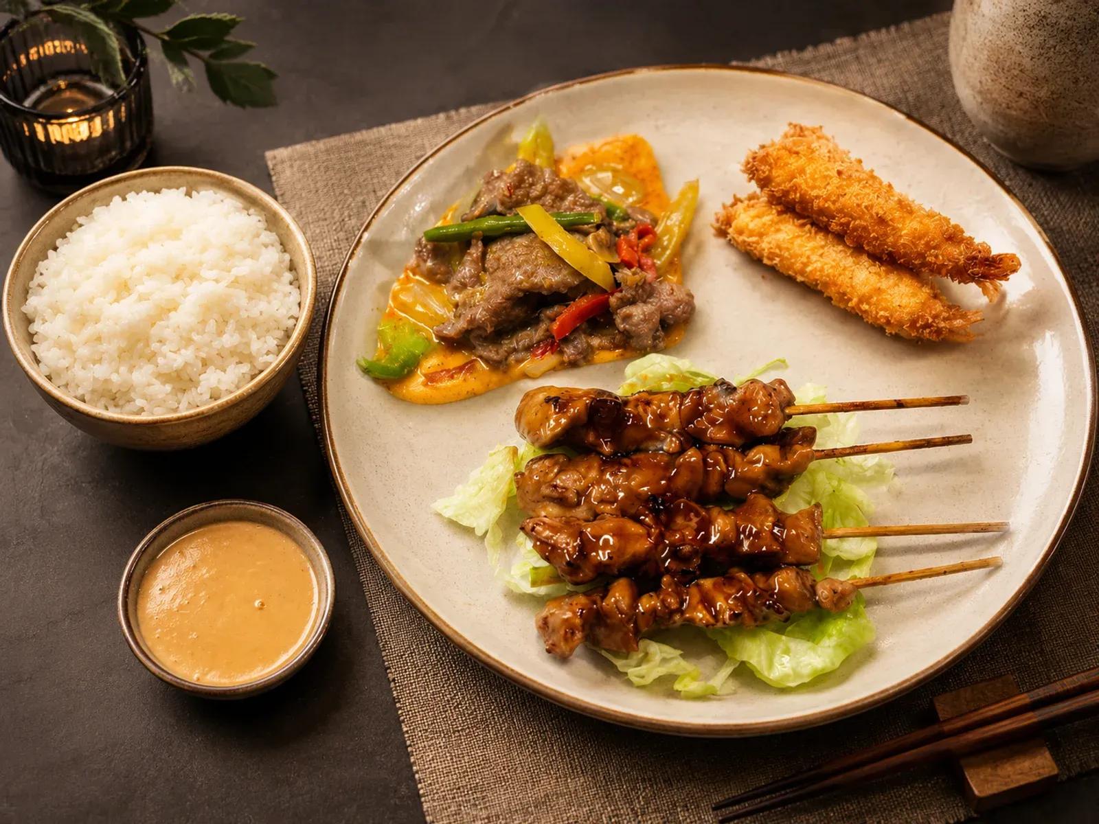 Thai Tre Små Rätter